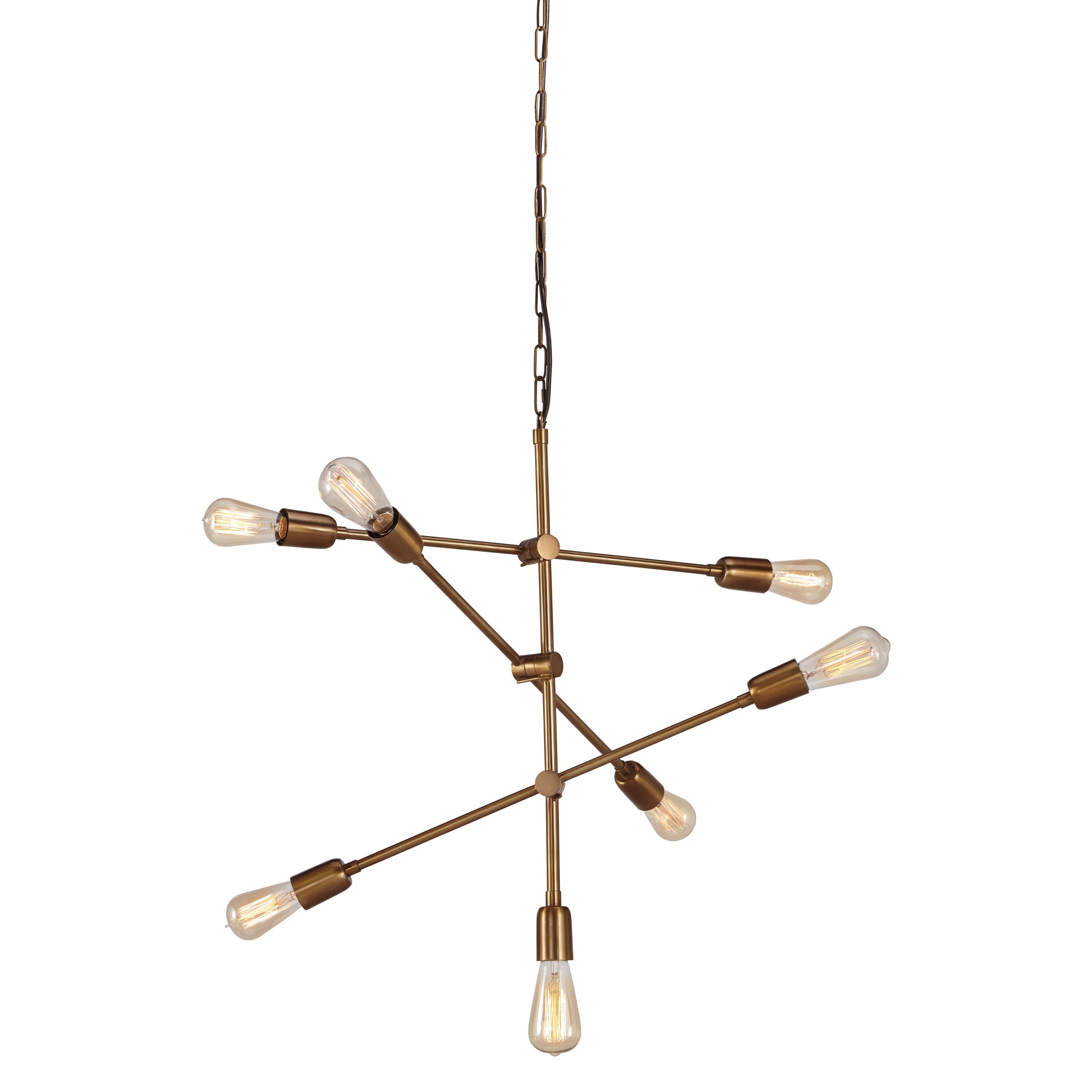 Signature Design by Ashley Pendant Lights L000818 Nastalya Gold Finish